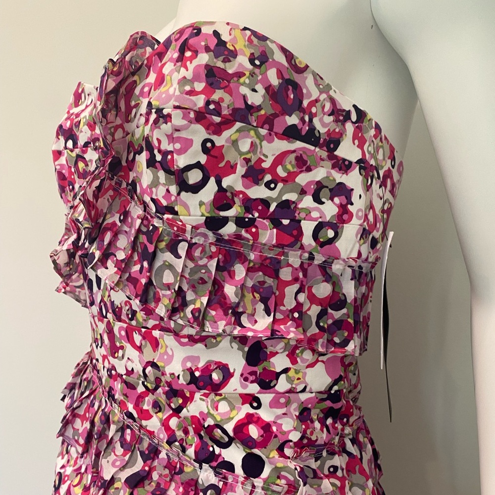 Cynthia Steffe Noelle dress sz 8 pink glossy bubble